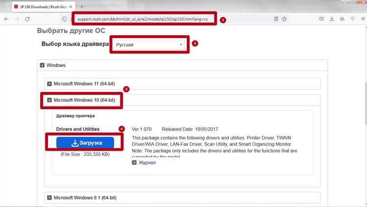 Преимущества использования драйвера Ricoh SP 150